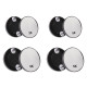 Magnifying mirror with suction cups ø9; 10 cm - Black (1 Piece) Magnifying mirror with suction cups ø9; 10 cm - Black (1 Piece)