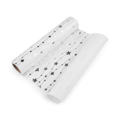 Catifea pentru realizarea traverselor si decoratiunilor, latime 28 cm - Alb (1 Bucată)