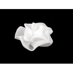 Kwiat do przyklejenia / do przyszycia ø6,5 cm - White (10 Sztuki)