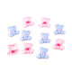 Silicone teddy bear 3d to glue on, mix of colors - Mix (10 Pieces) Silicone teddy bear 3d to glue on, mix of colors - Mix (10 Pieces)