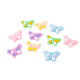 Silicone butterfly 3d to glue on, mix of colors - Mix (10 Pieces) Silicone butterfly 3d to glue on, mix of colors - Mix (10 Pieces)