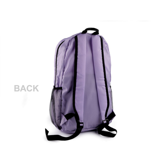 Lightweight folding backpack 33x48 cm - Black (1 Piece) Lightweight folding backpack 33x48 cm - Black (1 Piece)