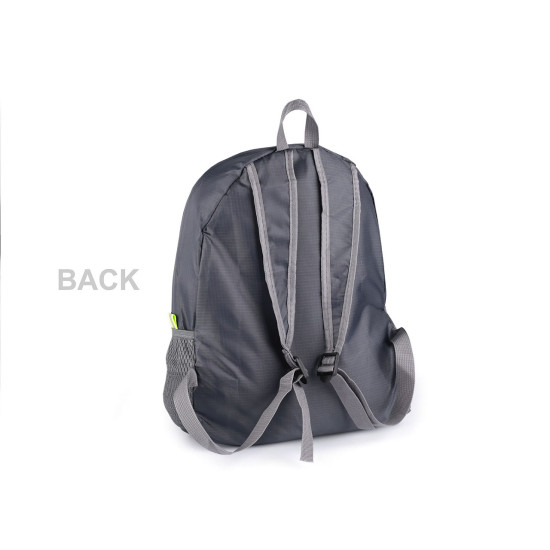 Lightweight folding backpack 37x41 cm - Black (1 Piece) Lightweight folding backpack 37x41 cm - Black (1 Piece)