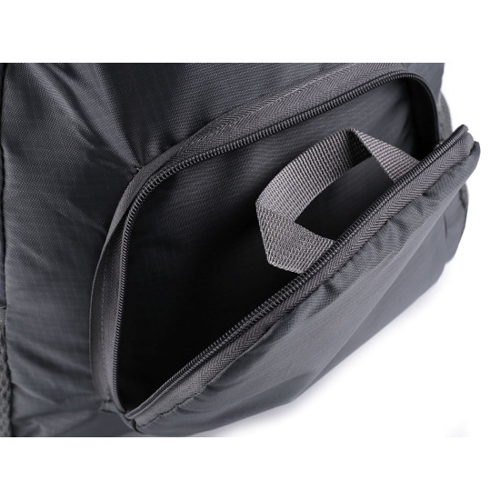 Lightweight folding backpack 37x41 cm - Black (1 Piece) Lightweight folding backpack 37x41 cm - Black (1 Piece)