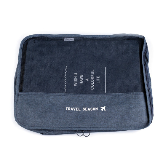 Ensemble d’organiseurs de voyage pour valise, 7 pièces - Noir (1 Ensemble) Ensemble d’organiseurs de voyage pour valise, 7 pièces - Noir (1 Ensemble)