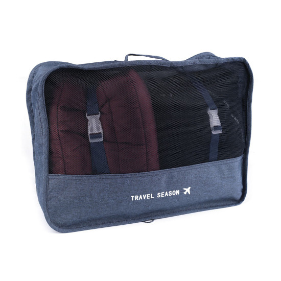 Ensemble d’organiseurs de voyage pour valise, 7 pièces - Noir (1 Ensemble) Ensemble d’organiseurs de voyage pour valise, 7 pièces - Noir (1 Ensemble)