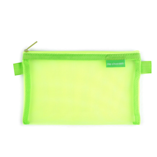 Etui siateczka 20x12 cm - Green yelow (1 Sztuka) Etui siateczka 20x12 cm - Green yelow (1 Sztuka)