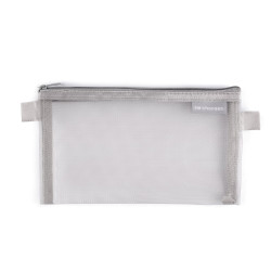 Etui siateczka 20x12 cm - Jasny popiel (1 Sztuka)