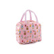 Sac à déjeuner isotherme pliable avec poche, 22 x 19 cm - Rose clair (2 Pièces) Sac à déjeuner isotherme pliable avec poche, 22 x 19 cm - Rose clair (2 Pièces)