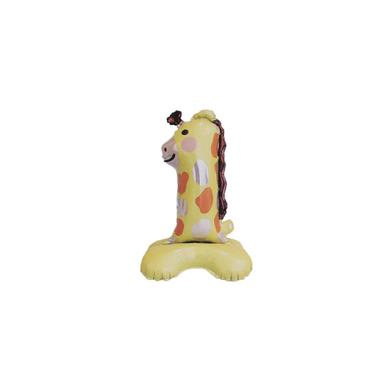 Standing inflatable birthday numbers - animals - Lightbeige (1 Piece) Standing inflatable birthday numbers - animals - Lightbeige (1 Piece)