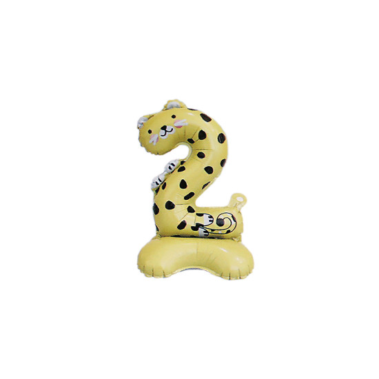 Standing inflatable birthday numbers - animals - Lightbeige (1 Piece) Standing inflatable birthday numbers - animals - Lightbeige (1 Piece)