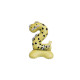 Standing inflatable birthday numbers - animals - Lightbeige (1 Piece) Standing inflatable birthday numbers - animals - Lightbeige (1 Piece)