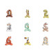 Standing inflatable birthday numbers - animals - Lightbeige (1 Piece) Standing inflatable birthday numbers - animals - Lightbeige (1 Piece)
