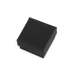 Pudełeczko dekoracyjne 5,5x5,5 cm - Czarny (12 Sztuki)