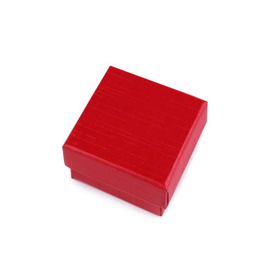 Boîte à bijoux, 5,5 x 5,5 cm - Rouge (12 Pièces) Boîte à bijoux, 5,5 x 5,5 cm - Rouge (12 Pièces)