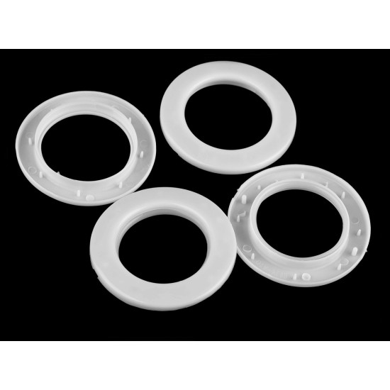 Przelotka zatrzaskowa wewnętrzna ø42 mm do zasłon / firan - Srebrny (100 Zestawy) Przelotka zatrzaskowa wewnętrzna ø42 mm do zasłon / firan - Srebrny (100 Zestawy)
