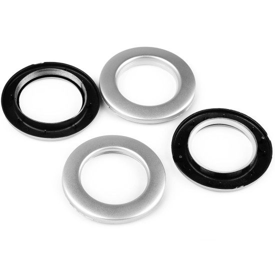 Przelotka zatrzaskowa wewnętrzna ø42 mm do zasłon / firan - Srebrny (100 Zestawy) Przelotka zatrzaskowa wewnętrzna ø42 mm do zasłon / firan - Srebrny (100 Zestawy)