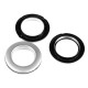 Przelotka zatrzaskowa wewnętrzna ø42 mm do zasłon / firan - Srebrny (100 Zestawy) Przelotka zatrzaskowa wewnętrzna ø42 mm do zasłon / firan - Srebrny (100 Zestawy)