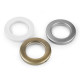Przelotka zatrzaskowa wewnętrzna ø42 mm do zasłon / firan - Srebrny (100 Zestawy) Przelotka zatrzaskowa wewnętrzna ø42 mm do zasłon / firan - Srebrny (100 Zestawy)