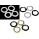 Przelotka zatrzaskowa wewnętrzna ø42 mm do zasłon / firan - Srebrny (100 Zestawy) Przelotka zatrzaskowa wewnętrzna ø42 mm do zasłon / firan - Srebrny (100 Zestawy)