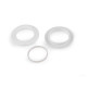 Przelotka zatrzaskowa wewnętrzna ø42 mm do zasłon / firan - Srebrny (100 Zestawy) Przelotka zatrzaskowa wewnętrzna ø42 mm do zasłon / firan - Srebrny (100 Zestawy)