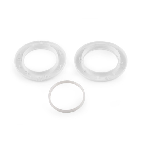 Przelotka zatrzaskowa wewnętrzna ø42 mm do zasłon / firan - Srebrny (100 Zestawy) Przelotka zatrzaskowa wewnętrzna ø42 mm do zasłon / firan - Srebrny (100 Zestawy)