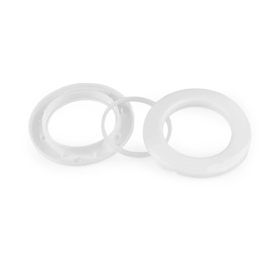Przelotka zatrzaskowa wewnętrzna ø42 mm do zasłon / firan - Srebrny (100 Zestawy) Przelotka zatrzaskowa wewnętrzna ø42 mm do zasłon / firan - Srebrny (100 Zestawy)