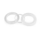 Przelotka zatrzaskowa wewnętrzna ø42 mm do zasłon / firan - Srebrny (100 Zestawy) Przelotka zatrzaskowa wewnętrzna ø42 mm do zasłon / firan - Srebrny (100 Zestawy)