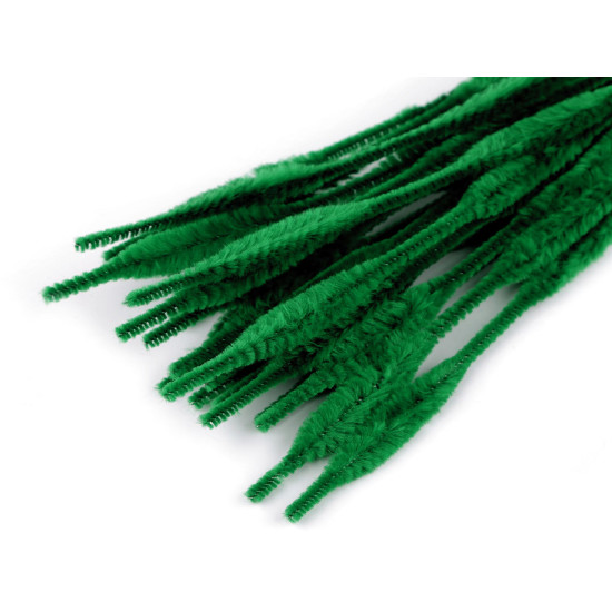 Druciki kreatywne puszyste wyciory ø5-10 mm długość 30 cm - Zielony (250 Sztuki) Druciki kreatywne puszyste wyciory ø5-10 mm długość 30 cm - Zielony (250 Sztuki)