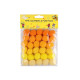 Bambuľky mix farieb ø20 mm - Oranžovožltá (1 Vrecko)