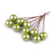 Boules décoratives/baies sur fil métallique, ø 1,5 cm - Saumon (10 Pièces) Boules décoratives/baies sur fil métallique, ø 1,5 cm - Saumon (10 Pièces)