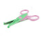 Children's scissors with a creative wave and serrations, length 13 cm - Lightgreen (1 Piece)