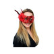 Carnival mask - eye mask with feathers - Red (12 Pieces) Carnival mask - eye mask with feathers - Red (12 Pieces)