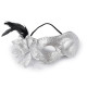 Carnival mask - eye mask with feathers - Red (12 Pieces) Carnival mask - eye mask with feathers - Red (12 Pieces)