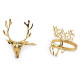 Metal christmas napkin ring, deer - Gold (10 Pieces)