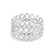 Pierścień metalowy do serwetek ornament - Srebrny (20 Sztuki) Pierścień metalowy do serwetek ornament - Srebrny (20 Sztuki)