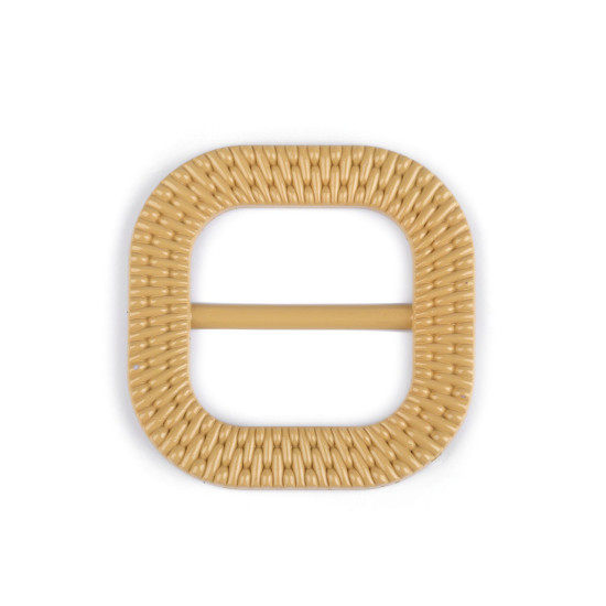 Gürtelschnalle, durchzug 40 mm - Dunkelbeige (10 Stücke)