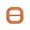 Belt buckle, pulling hole 40 mm - Darkbeige (10 Pieces)