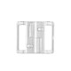 Plavkové zapínanie šírka 30 mm plastové - Transparent (2 Páry)