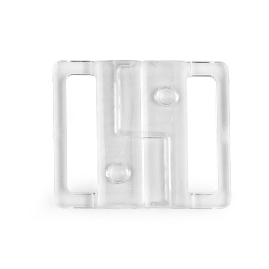 Zapięcie do stroju kąpielowego szerokość 25 mm plastikowe - Transparent (10 Pary) Zapięcie do stroju kąpielowego szerokość 25 mm plastikowe - Transparent (10 Pary)