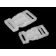 Plastic side release buckle with strap adjuster, width 25 mm, 32 mm - Transparent (200 Pairs) Plastic side release buckle with strap adjuster, width 25 mm, 32 mm - Transparent (200 Pairs)