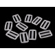 Ajustador deslizante de plástico tri-glide, ancho 25 mm, 32 mm transparente - Transparente (10 Piezas) Ajustador deslizante de plástico tri-glide, ancho 25 mm, 32 mm transparente - Transparente (10 Piezas)