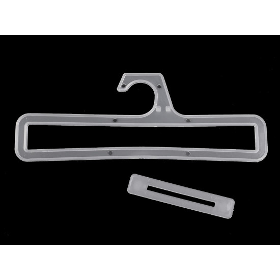 Cintre en plastique, 20 cm - Transparent (100 Pièces) Cintre en plastique, 20 cm - Transparent (100 Pièces)