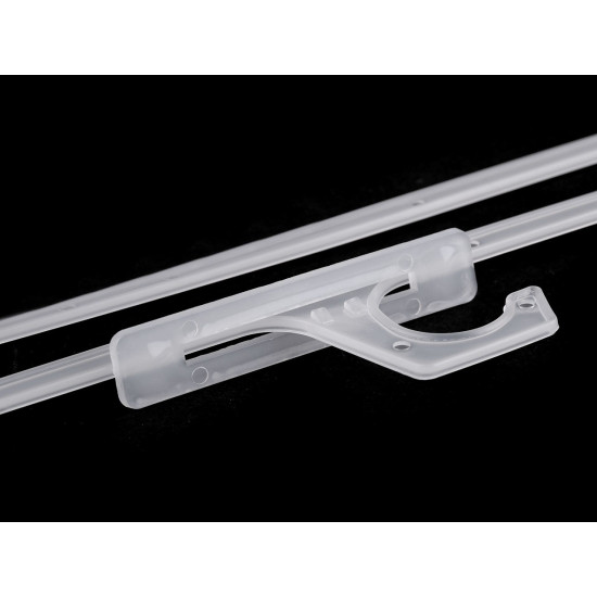 Cintre en plastique, 20 cm - Transparent (100 Pièces) Cintre en plastique, 20 cm - Transparent (100 Pièces)