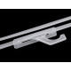 Cintre en plastique, 20 cm - Transparent (100 Pièces) Cintre en plastique, 20 cm - Transparent (100 Pièces)
