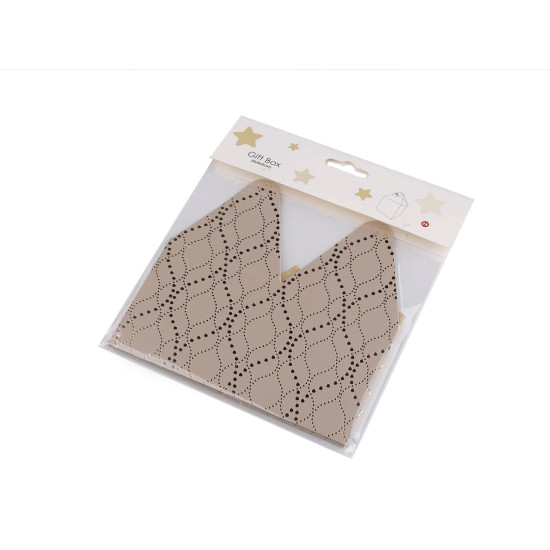 Boîte cadeau avec étiquette - Beige (2 Pièces) Boîte cadeau avec étiquette - Beige (2 Pièces)