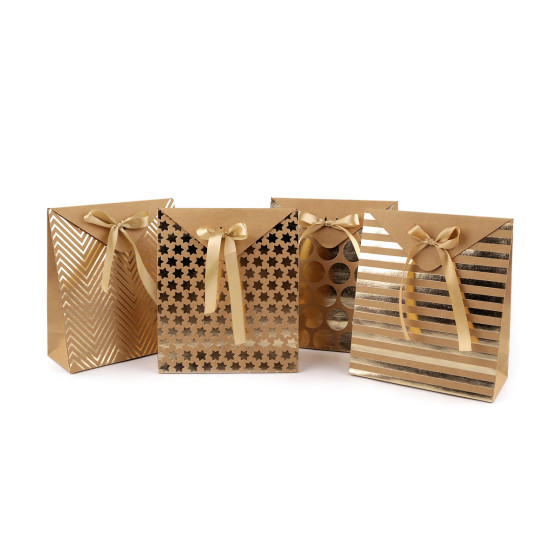 Boîte cadeau avec nœud - Brun naturel (10 Pièces) Boîte cadeau avec nœud - Brun naturel (10 Pièces)