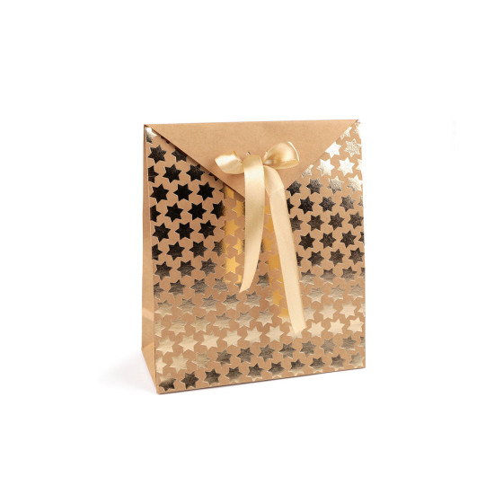 Boîte cadeau avec nœud - Brun naturel (10 Pièces) Boîte cadeau avec nœud - Brun naturel (10 Pièces)