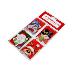 Zawieszka papierowa / bilecik na prezent motyw świąteczny - Mix (8 Sztuki)