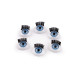 Plastic eyes with eyelashes to glue on 11x15 mm - Blue (120 Pieces) Plastic eyes with eyelashes to glue on 11x15 mm - Blue (120 Pieces)
